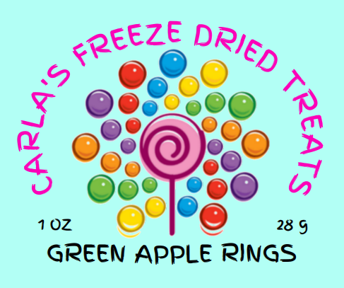 Freeze Dried Green Apple Rings