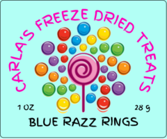 Freeze Dried Blue Raspberry Rings