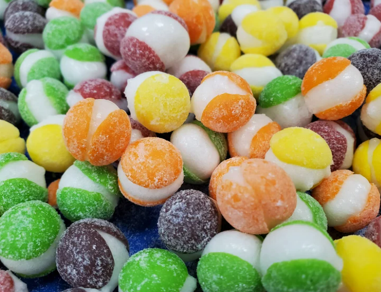Freeze Dried Sour Puffs (homemade sour skittles)