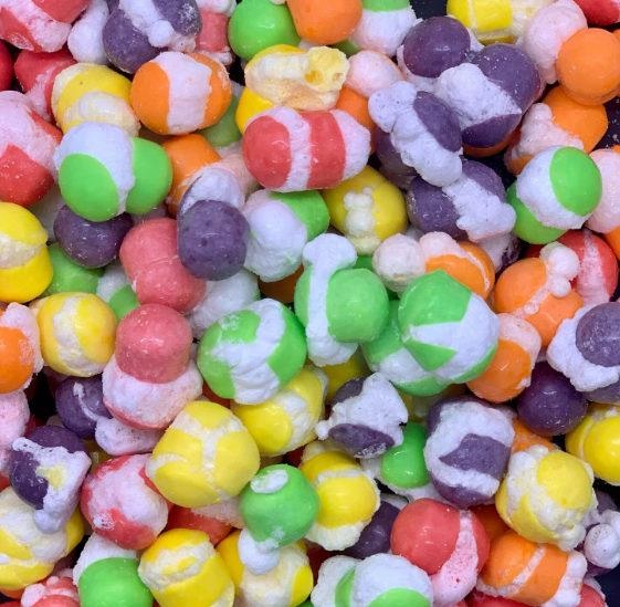 Freeze Dried Sweet and Sour Puffs (sweet tarts)