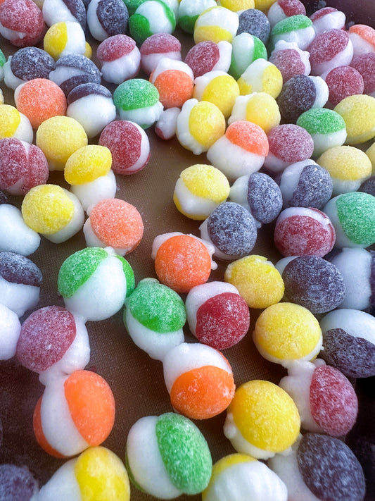 Freeze Dried Sour Puffs (homemade sour skittles)