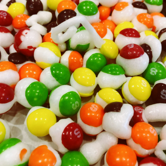 Freeze Dried Rainbow Puffs (original skittles)